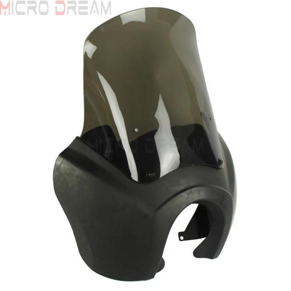 並行輸入品 マットブラックカウw/風防 ウインドスクリーンスクリーンハーレーダイナスーパーワイドfxd fxdc fxdwg fxdb 1987-2018 2017_2