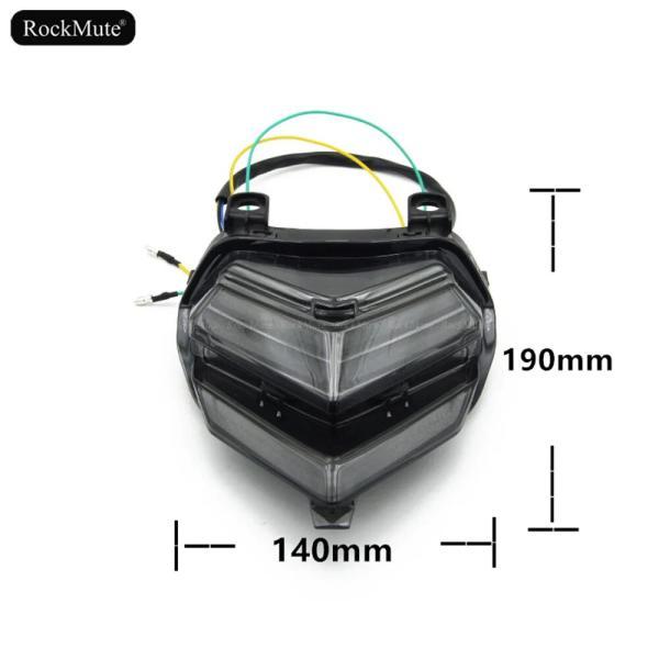 並行輸入品 Led テールライトホンダ CBR250RR 2017 2018 2019 バイク統合リアブレーキ信号ウインカーランプスモークレンズカバー_1