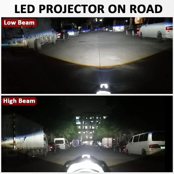 並行輸入品 Bi-LEDプロジェクターレンズ 4300k 120w 3.0インチ h4用 h7 9005 カーヘッドライト ハイロービーム 2個_4