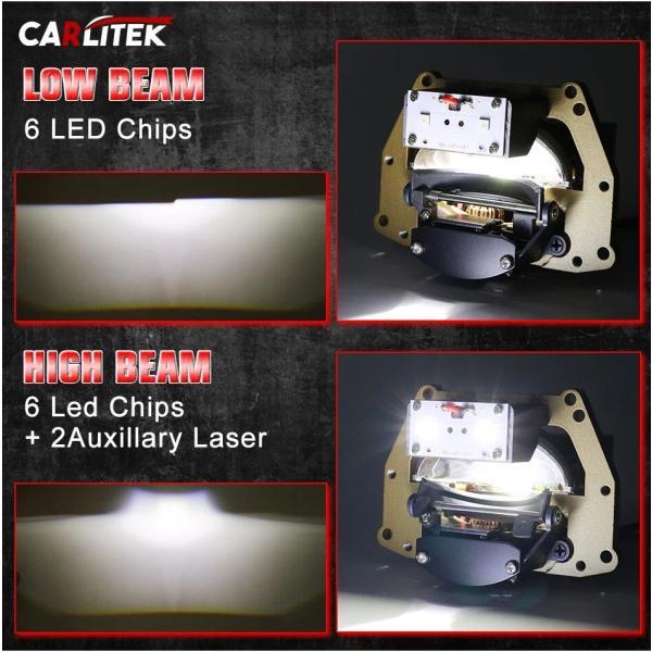 並行輸入品 160Wハイボルボイド3.0インチ画面 hella 3r g5マトリックス用 デュアルレンズ 6000k ヘッドライトプロジェクター LEDカーヘッドライトキット_2