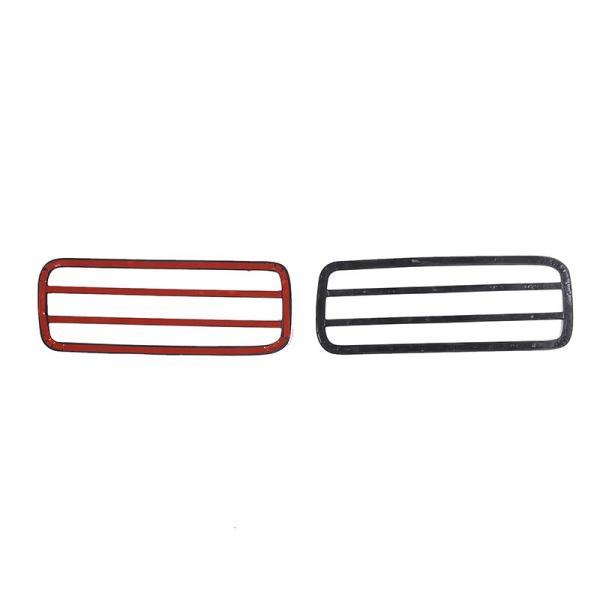 並行輸入品 ChevevAcrudecovette c6 2005-2013ブラックカーフロントフォグランプ保護メッシュカバー装飾アクセサリー用の画像