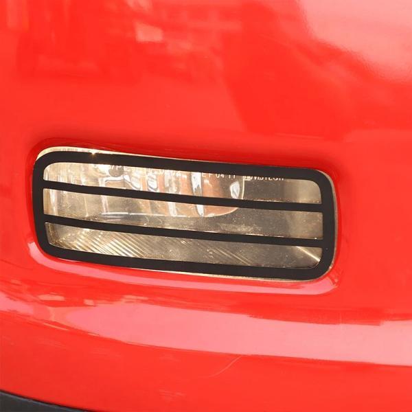 並行輸入品 ChevevAcrudecovette c6 2005-2013ブラックカーフロントフォグランプ保護メッシュカバー装飾アクセサリー用の画像