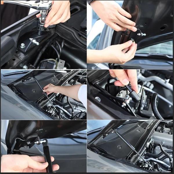 並行輸入品 Mazda MX-5-2016フロントエンジンカバー フットボールサポート ロッドアームガススプリング アクセサリーの画像