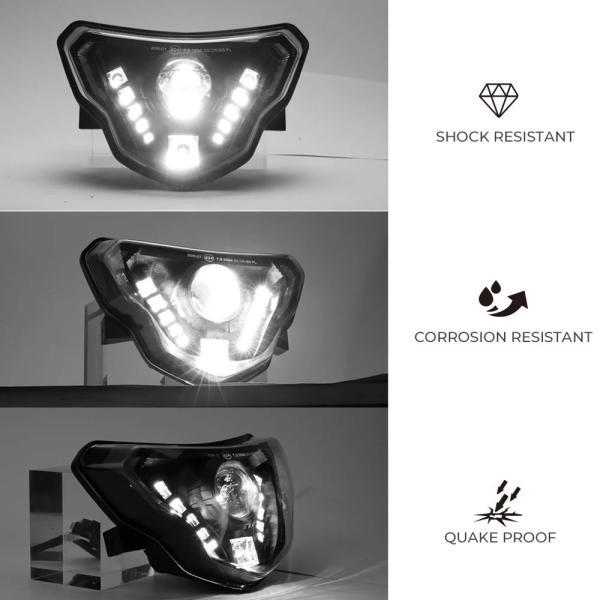並行輸入品 バイク用LEDヘッドライト E24-mark g 310 gs r310gs BMW g310r用フルヘッドライトの画像