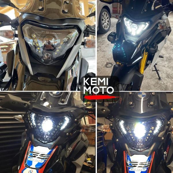 並行輸入品 バイク用LEDヘッドライト E24-mark g 310 gs r310gs BMW g310r用フルヘッドライトの画像