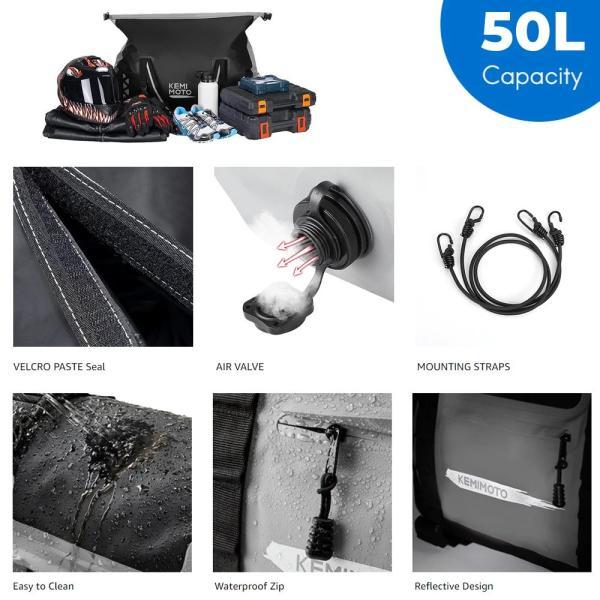 並行輸入品 BMW r1200gs r1250gs r1200gs 1200 gs lc adv アドベンチャー 65l用防水屋外サドルバッグ バイクトラベルバッグ pvcの画像