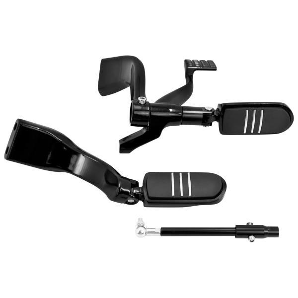 並行輸入品 ハーレースポーツスターxl 883 72 48用バイク 二輪ミッドコントロールキット フットレスト ペダル ペダルラバーリングセットの画像