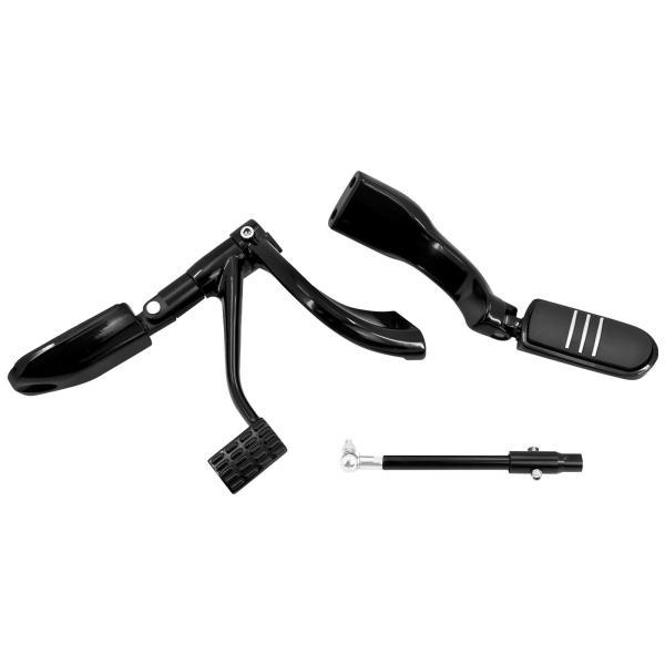 並行輸入品 ハーレースポーツスターxl 883 72 48用バイク 二輪ミッドコントロールキット フットレスト ペダル ペダルラバーリングセットの画像