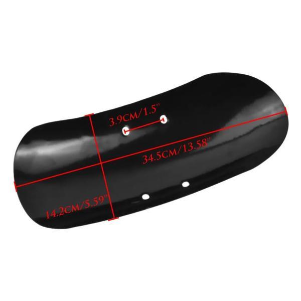 並行輸入品 ハーレースポーツスター48xl1200xフォーティエイト2010-2017 xl883 04-2016用バイク 二輪グロスブラックフロントフェンダーマッドガードプロテの画像
