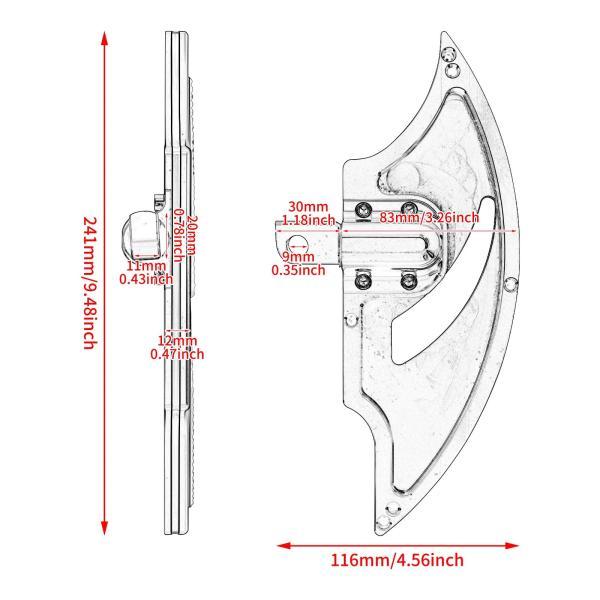 並行輸入品 バイクフロアボードフロントフットペグフットレストフットボード黒/クロームハーレーツーリングロード Flhx イナ Fatbob スポーツスター XLの画像
