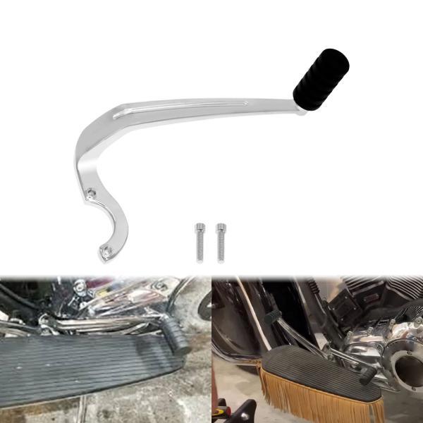 並行輸入品 Indian vintage challenger 2020-2021 springfield dark horse用バイクヒールトゥシフター シフターペグ付き ブラック/クロームの画像