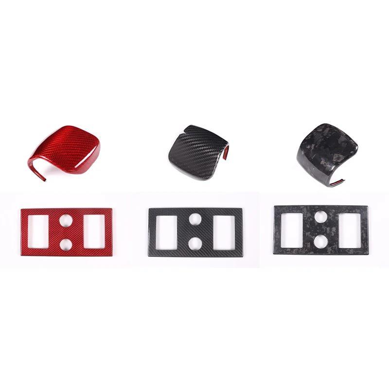 並行輸入品 本物カーボンセンターシフトパネル ギアカバー ランドローバー用トリムアクセサリー ローバーファッション 2023 2024_1