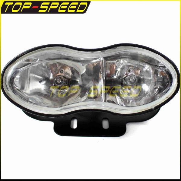 並行輸入品 バイク ダブルオーバル バイクヘッドライトh32x 55w レトロ ダブル バタフライ ストリートファイター カフェレーサー ズチョッパー_1