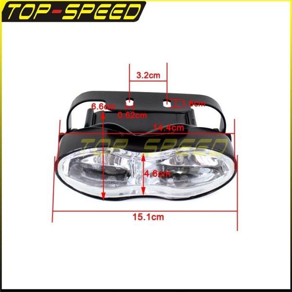 並行輸入品 バイク ダブルオーバル バイクヘッドライトh32x 55w レトロ ダブル バタフライ ストリートファイター カフェレーサー ズチョッパー_3