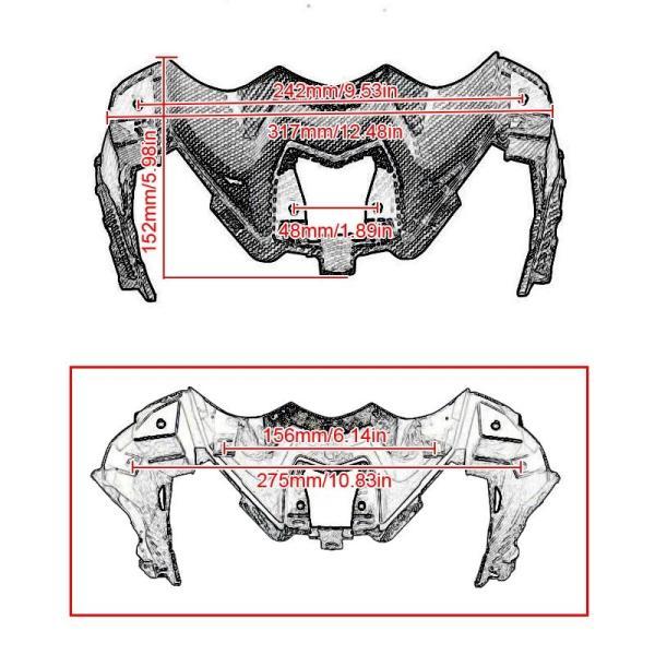 並行輸入品 カワサキ Z900 Z 900 2020 202 バイクヘッドライト アクセサリー互換性取り付けブラケットの画像