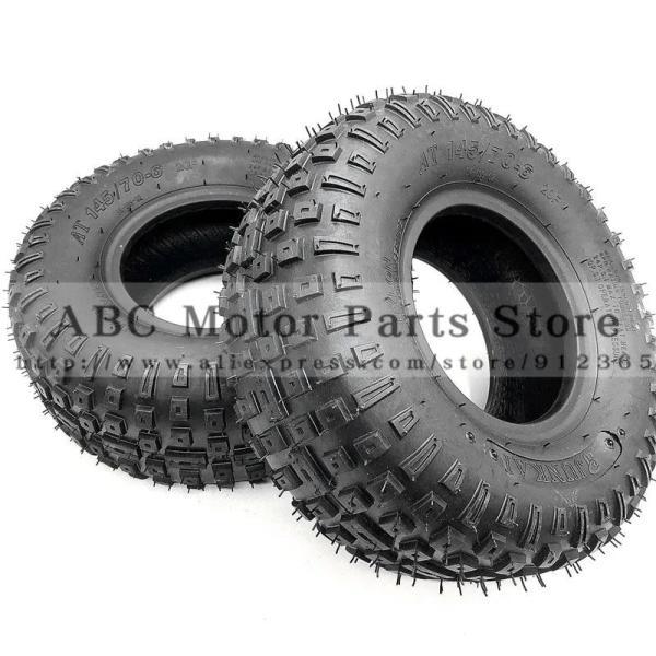 並行輸入品 2ピース/ロット6インチatvタイヤ145/70-6 4輪vehcileフィット50cc 70cc 110cc小型バギーフロント リア_1