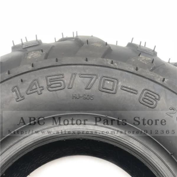 並行輸入品 6インチatvタイヤ 50cc 70cc 110cc前輪 リア4輪 145/70-6の画像