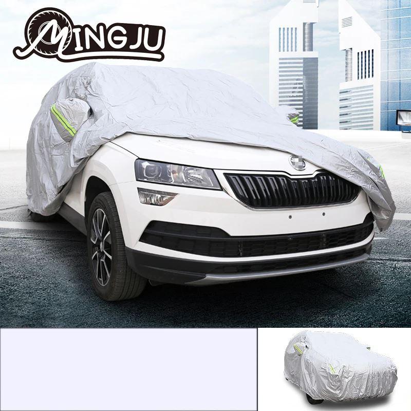 並行輸入品 SKoda-保護カバー 防塵 日焼け止め 屋外用 フルカバーアクセサリー 2019-2021の画像