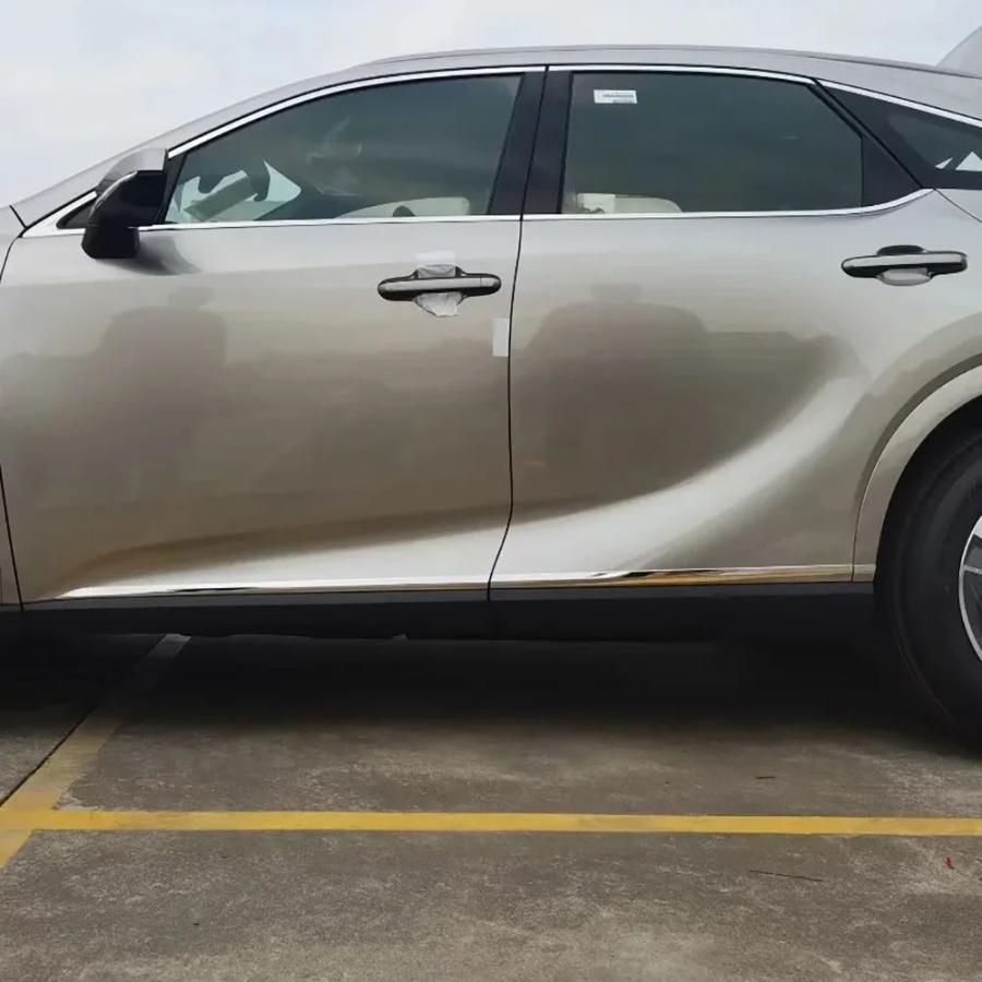 並行輸入品 Lexus rx 350h 450h 500h 2023 2024 用スチール製サイドドア トリム 保護 カーアクセサリー装飾_2
