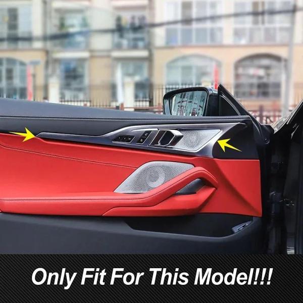 並行輸入品 BMW ドアハンドル用カーボンフレーム 8シリーズ用装飾 G14 G15 2019-2023の画像