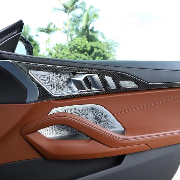 並行輸入品 BMW ドアハンドル用カーボンフレーム 8シリーズ用装飾 G14 G15 2019-2023の画像
