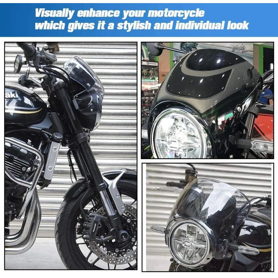 並行輸入品 Z 900RSウィンドスクリーンフロントガラスフェアリングフェラー風デフレクターバイザー保護カワサキZ900RS 2018 2022 Z 900