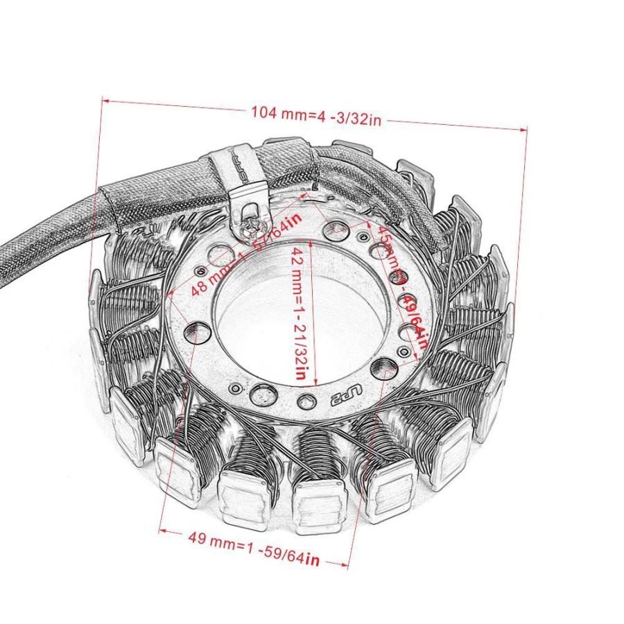 並行輸入品 カワサキZRX ZR 400 ニンジャ ZX6RZX6 ZX 400 500 600 400 ZZR 500 600 21003 1214 21003 1368互換性アッセンチュアコイルデバイスの画像