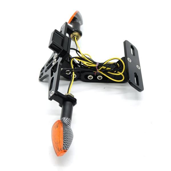 並行輸入品 カワサキ ER-6N ER6N ER 6N ER-6F ER6F ER 6F 2006-2016 2007 2008 2009 2010 2011 2012 2013 2014ナンバープレートホルダーの画像
