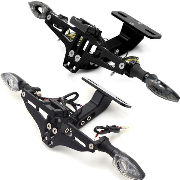 並行輸入品 カワサキ ER-6N ER6N ER 6N ER-6F ER6F ER 6F 2006-2016 2007 2008 2009 2010 2011 2012 2013 2014ナンバープレートホルダーの画像