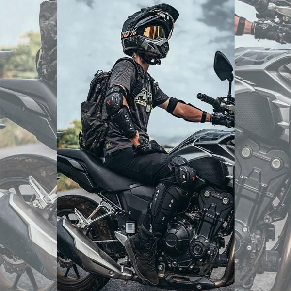並行輸入品 MOTOWOLF膝保護モトクロスプロテクターパッドガード