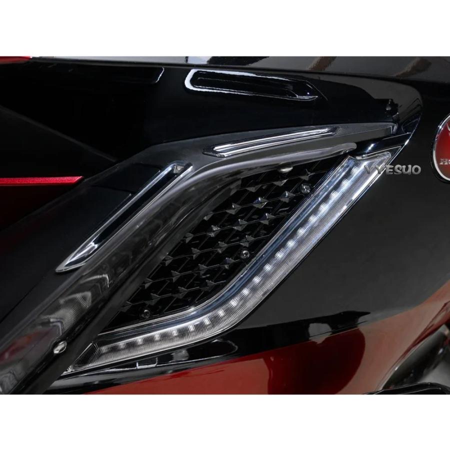 並行輸入品 ゴールドウィング 1800 改装ホンダ金 GL1800 ツーリング DCT エアバッグ LED つけられるラジエーターグリル パネル_1