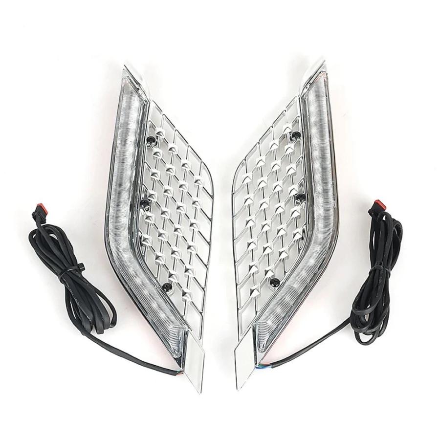 並行輸入品 ゴールドウィング 1800 改装ホンダ金 GL1800 ツーリング DCT エアバッグ LED つけられるラジエーターグリル パネル_5