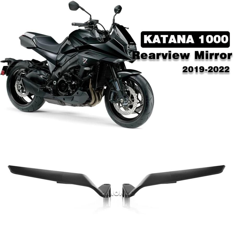 並行輸入品 カタナ1000 1000用アルミ 二輪ミラー 刀2019用リアミラー