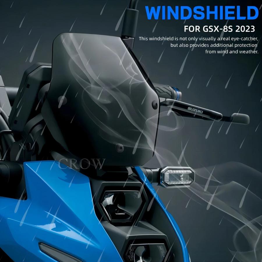 並行輸入品 スズキGSX 8S GSX8S 2023 2024用アクセサリー ツーリングスクリーン フライ ウィンドデフレクターの画像
