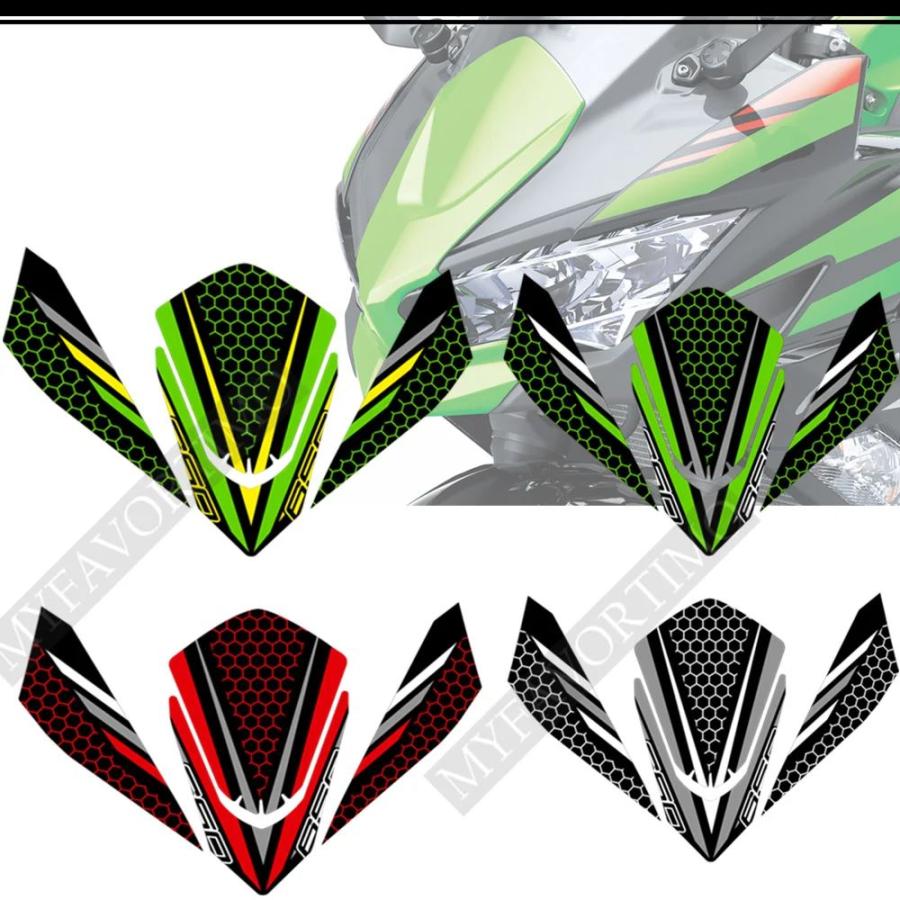並行輸入品 カワサキニンジャ650 ニジバ650 パッド ステッカー 膝エンブレム ロゴ フェアリング保護 2018-2021