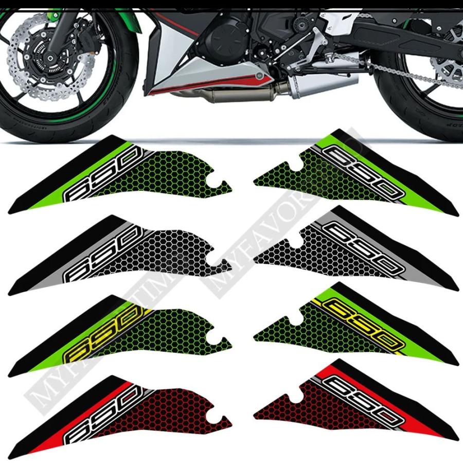 並行輸入品 カワサキニンジャ650 ニジバ650 パッド ステッカー 膝エンブレム ロゴ フェアリング保護 2018-2021