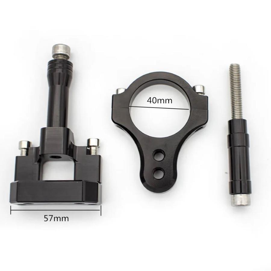 並行輸入品 用カーボンステアリングダンパースタビライザー ダンパー マウントサポートキット ヤマハZF R3 R25 MT25 YZFR3_2