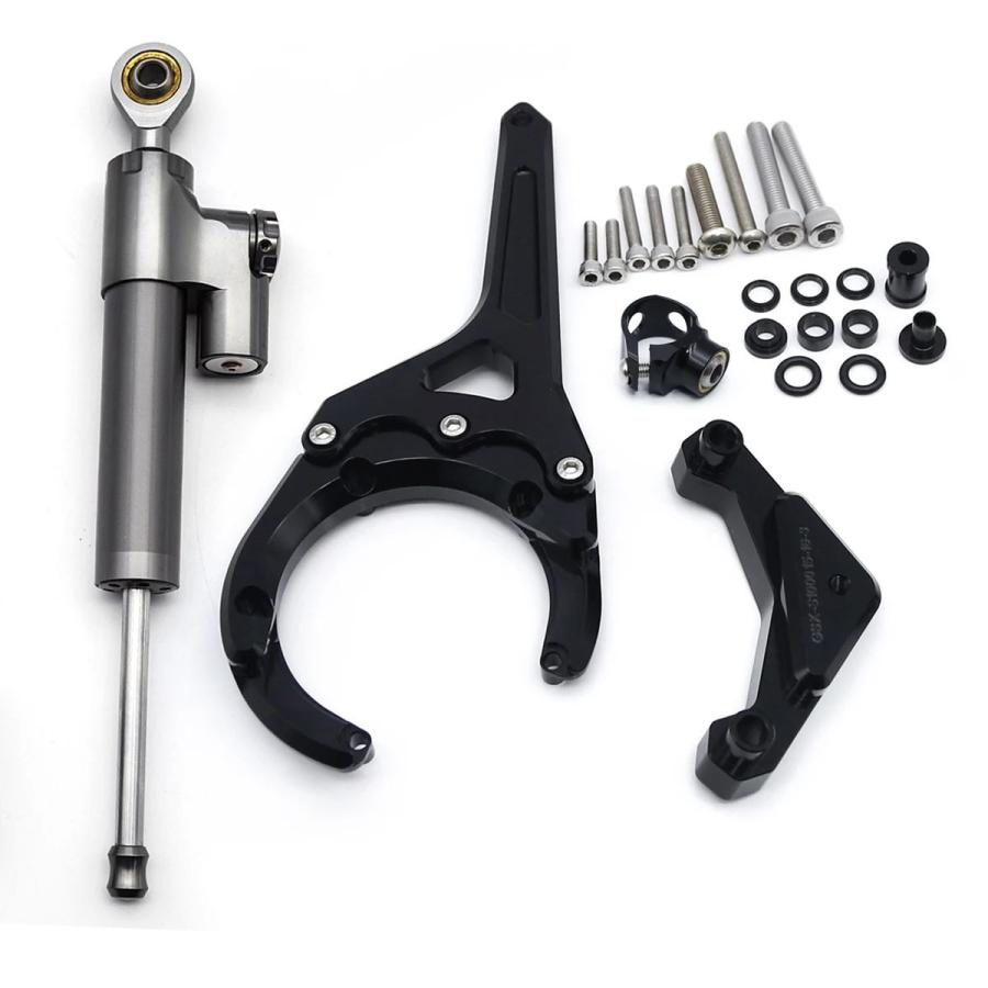 並行輸入品 スズキGSX-S1000GT GSX S1000 GT GSX-S 1000 GSXS1000 2023 2022用カーボンステアリングダンパースタビライザーサポートマウントキットの画像