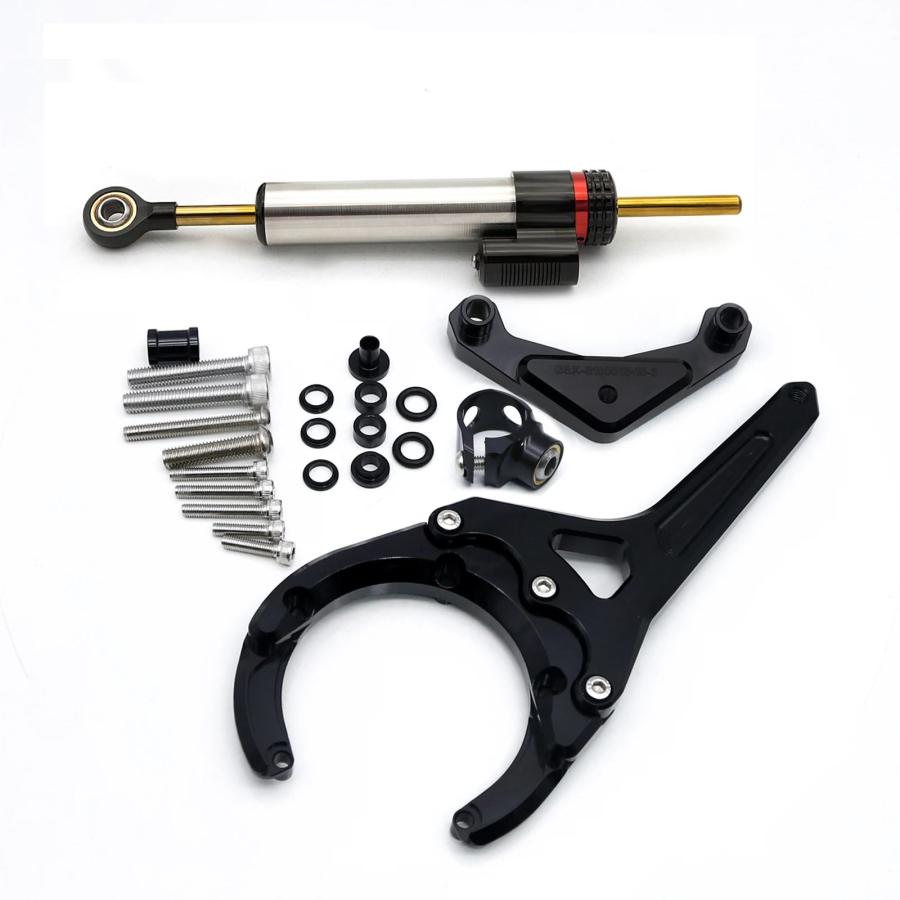 並行輸入品 スズキGSX-S1000GT GSX S1000 GT GSX-S 1000 GSXS1000 2023 2022用カーボンステアリングダンパースタビライザーサポートマウントキットの画像