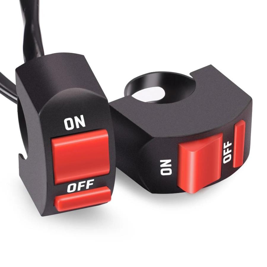 並行輸入品】 汎用ヘッドライトスイッチLEDオフ接続ボタンヤマハ