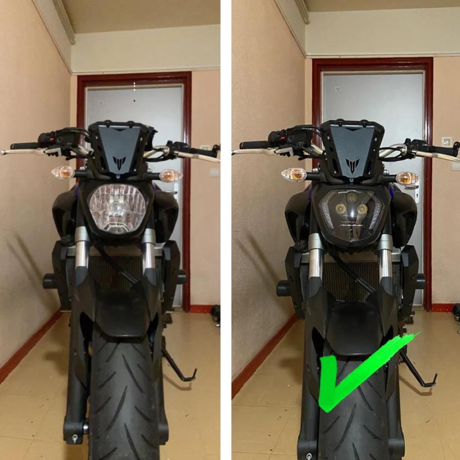 並行輸入品 ヤマハMT07 FZ07 2014 2015 2016 2017用LEDヘッドライト MT-07 FZ-07 L 07 FZ 110W 12Vの画像