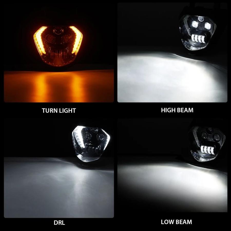 並行輸入品 ヤマハMT07 FZ07 2014 2015 2016 2017用LEDヘッドライト MT-07 FZ-07 L 07 FZ 110W 12Vの画像