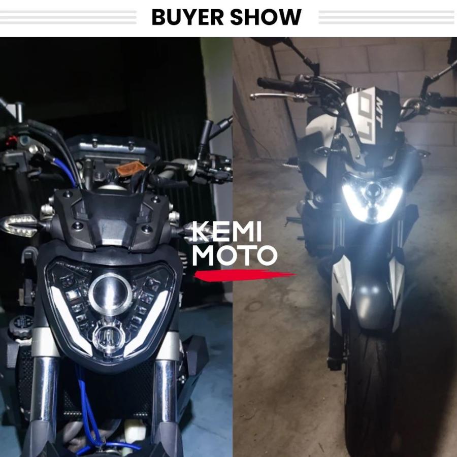 並行輸入品 LEDマウンテンヘッドライト プロジェクター 2014 2015 2016 2017 ヤマハ用MT-07 FZ 07 FZ-07 2014 -2017_1
