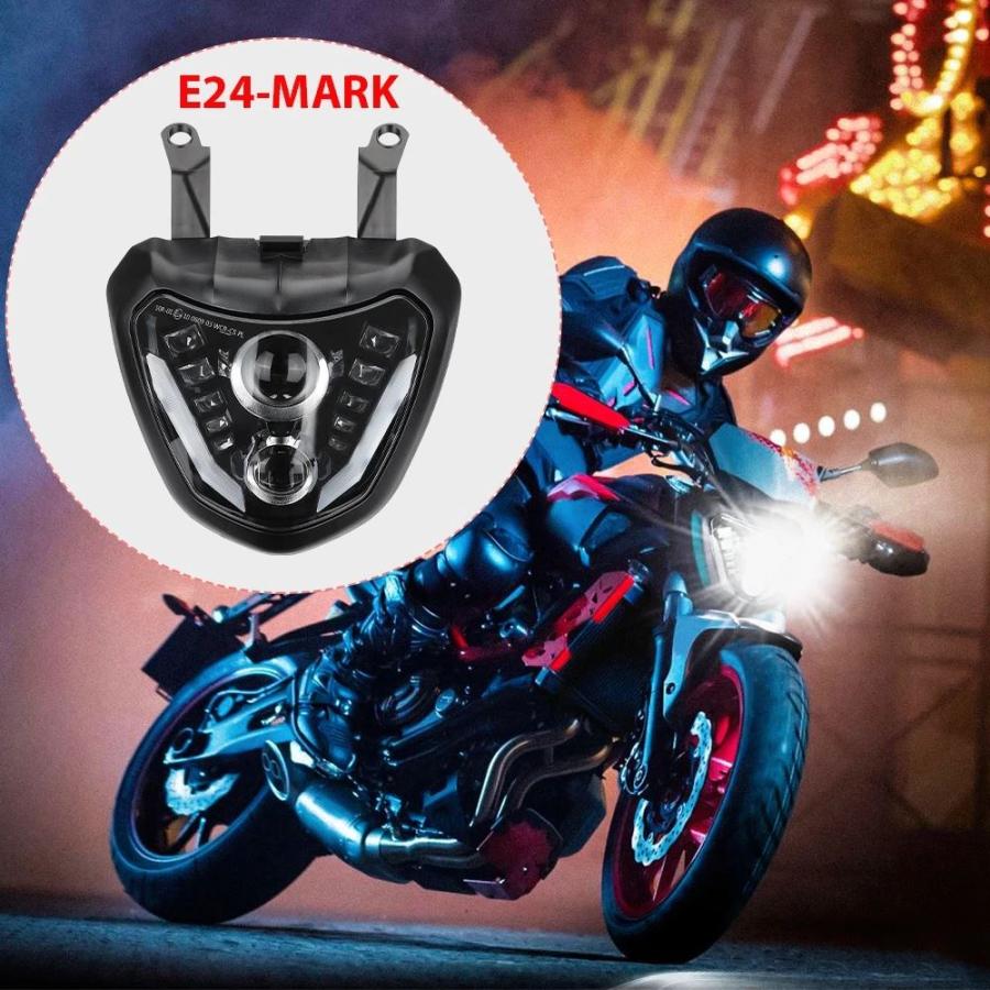 並行輸入品 LEDマウンテンヘッドライト プロジェクター 2014 2015 2016 2017 ヤマハ用MT-07 FZ 07 FZ-07 2014 -2017_2