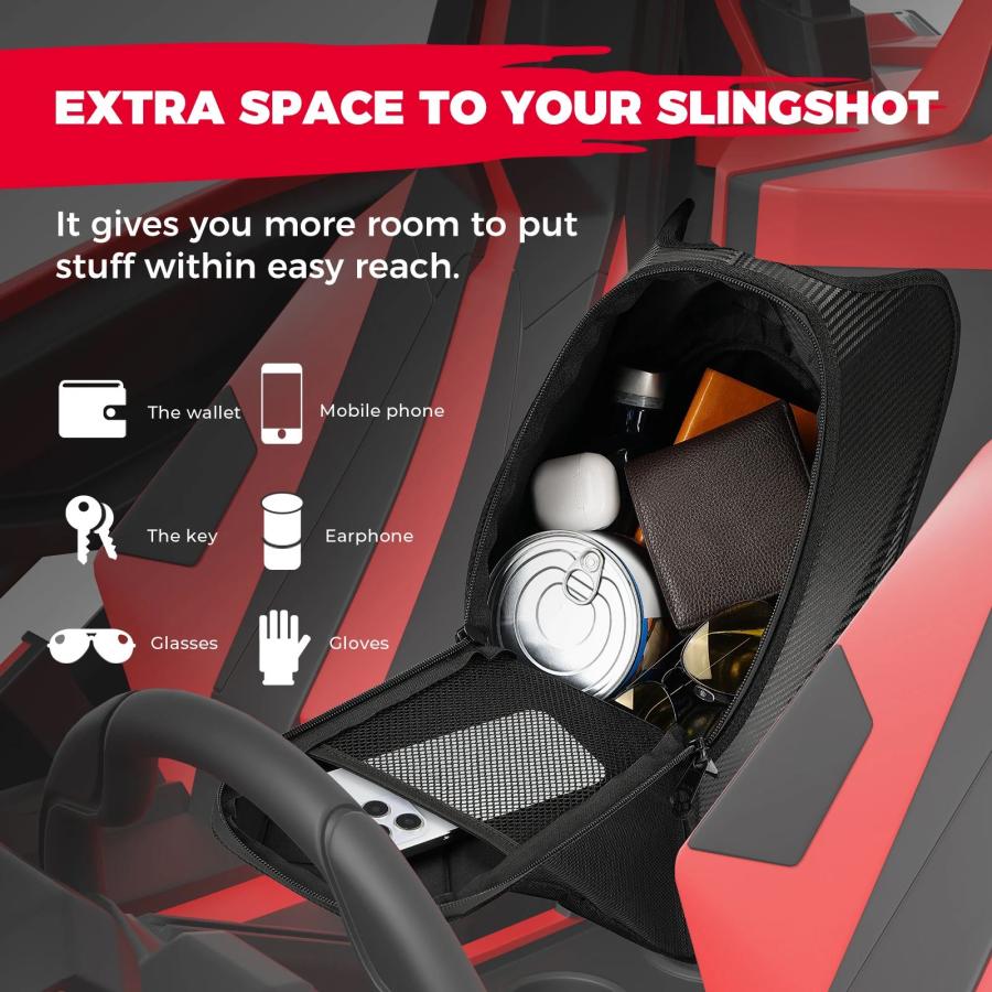 並行輸入品 -センターショルダーコンソールボックスストレージバッグ 偏光用 SLINGSHOT S R SL SLR GT署名LE 2020-2023 シート間の画像