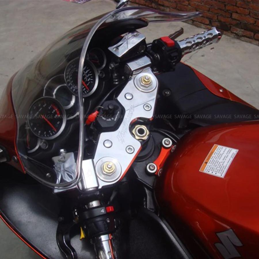 並行輸入品 GSX1300R用スズキGSX 1300Rハヤブサ2008-2020アクセサリーフロントハンドルバーブラケットサポートモトの画像