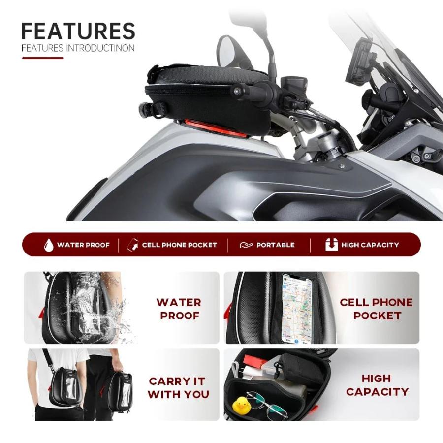 並行輸入品 バイク用タンクバッグ MWバイク用タンク1200 アドベンチャーF900XR F850GS R1250 R1200 R1150 R1100 K1200 R S