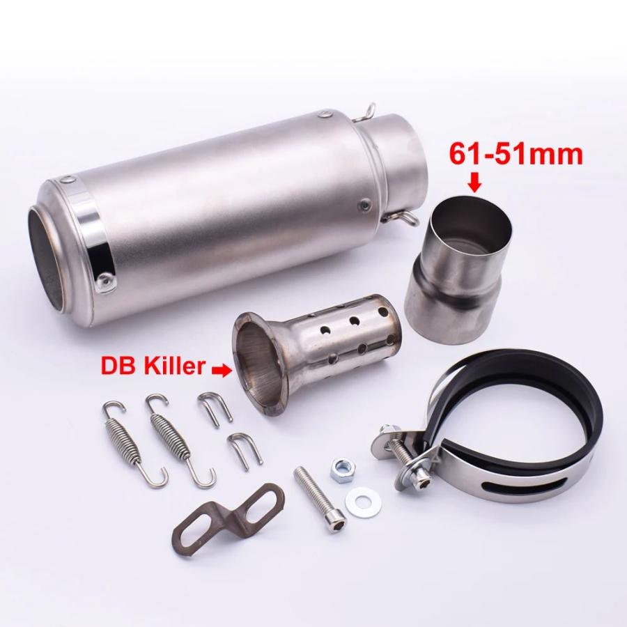 並行輸入品 エキゾーストサイレンサー 51MM 60MM DBキラー付き ヤマハ用 07 09 6 バイク用 8 X J6 XSR 700 900_5
