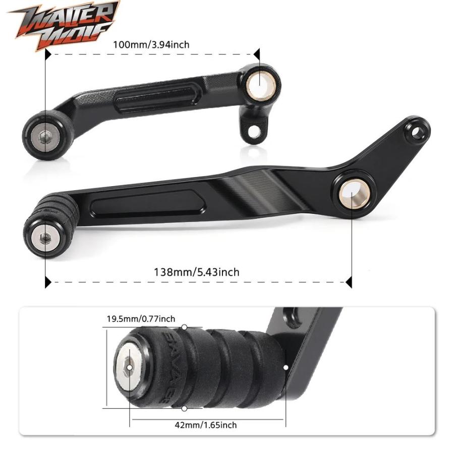 ブランド登録なし - 並行輸入品 ギアシフターレバーMVアグスタBRUTALE 675 800薬物はやりっ子800RR 800RC F3 675 800 RCリアフットブレーキペダルレバー
