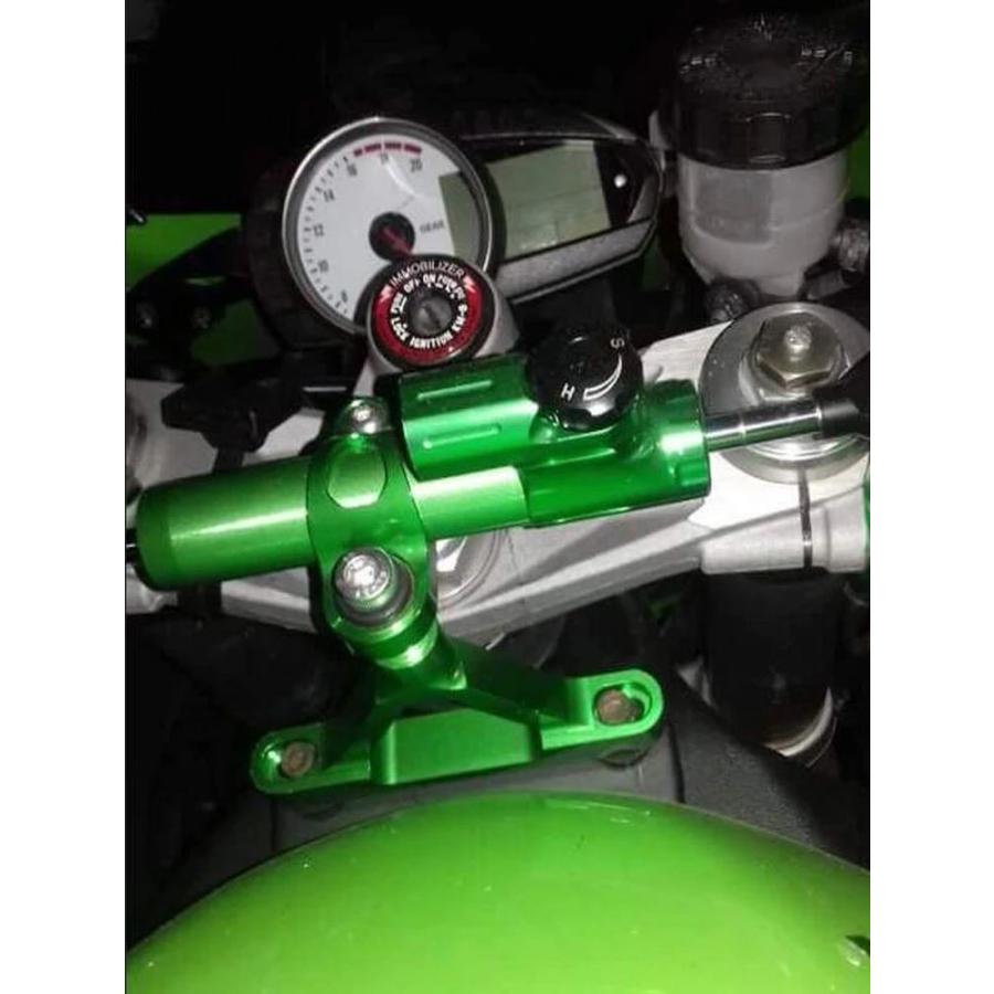 並行輸入品 カワサキニンジャZX10R ZX-10R 2004 2005 ZX6R ZX-6R 2007-2008用ステアリングダンパースタビライザー取り付けブラケットキット